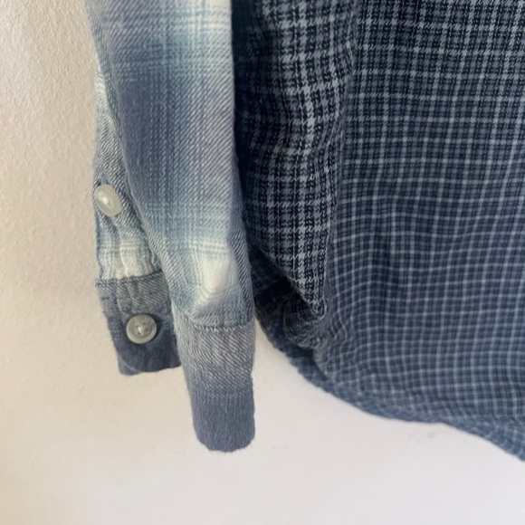 American Eagle Outfitters Blue Patterned Casual Shirt 310 - Picture 7 of 13